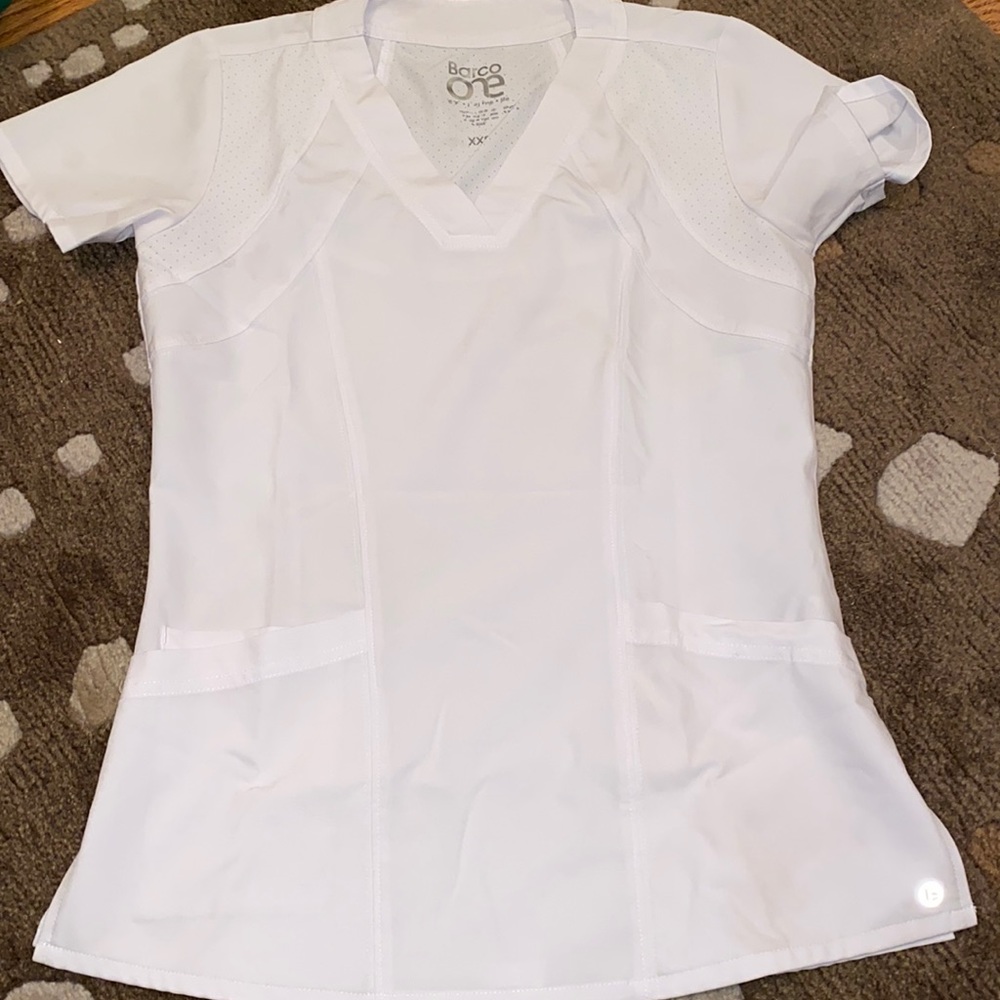 White Scrub top